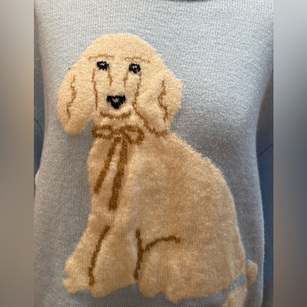 Maeve Crew -Neck Dog 🐶 Icon Pullover Sweater❤️♥️ - Picture 3 of 6